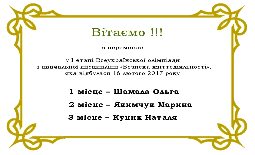 Здобуток студентів 1