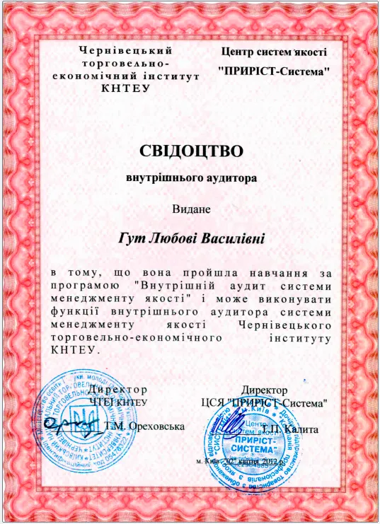 Внутрішній аудитор 7